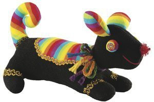 Laid Back Plush Dog, - 7 inch