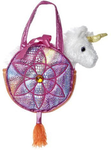 Aurora World Fancy Pals Toy Pet Carrier Plush Purse, Rainbow Dreams - 8 inch