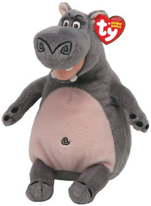 Ty Beanie Baby Madagascar - Gloria-Hippo - 8 inch