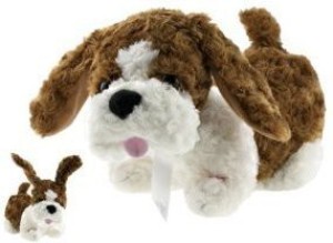 Tutti Frutti Singing Stuffed Dog (Rudy)With Flapping Ears Sings Tutti Fruitti  - 5 inch