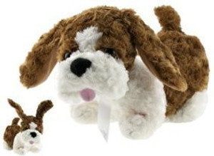 Tutti Frutti Singing Stuffed Dog (Rudy)With Flapping Ears Sings Tutti Fruitti - 5 inch
