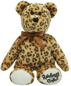 Ty Beanie Babies Leopold - Bear (Rainforest Cafe Exclusive) - 0.9 inch