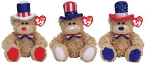 Ty Independence - Fourth Of July Bears (Asst. Of Three)  - 3.4 inch