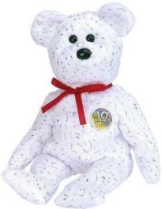 Ty Beanie Baby - Decade The Bear ( Version)  - 1.5 inch