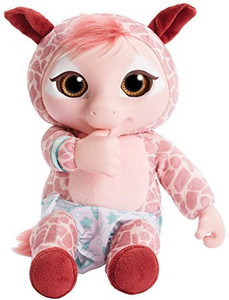 Animal Babies Electronic Baby Giraffe Plush - 9.3 inch