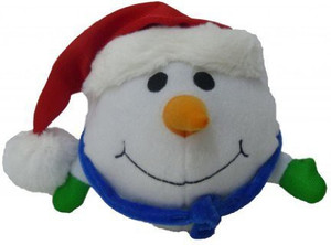 BZB Goods Singing Snowman Polyester Musical Animatronic Plush Toy Christmas Collectible - 3.5 inch