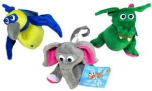 UltimateGifts 3 Item Bundle: Plaja Pets Magnetically Mixable Plush Toys (Assorted) - Best Stocking Stuffers  - 4 inch