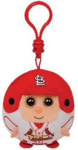 Plush Figures Ty Beanie Ballz Mlb St Louis Cardinals Plush Toy Key Chain (Clip) - 2 inch