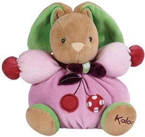 Kaloo Colors Small Rabbit With Cherry Applique  - 3.86 inch