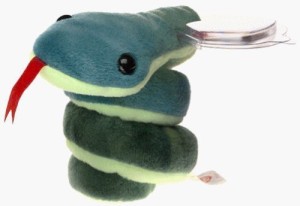 TY Beanie Babies Hissy The Snake  - 1.7 inch