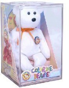 Ty Beanie Baby - Color Me Beanie **Teddy Bear** (Complete Kit) (Original Color Me Beanie)  - 4.6 inch