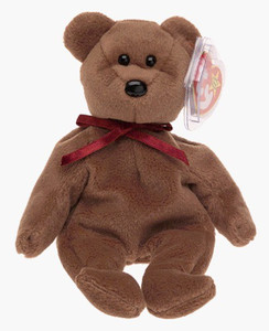 Beanie Babies Ty --Teddy New Face Bear - 2.8 inch