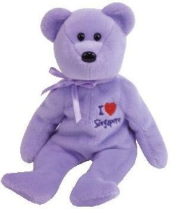 Ty Beanie Baby - Singapore The Bear (I Love Singapore - Asia-Pacific Exclusive)  - 3.15 inch