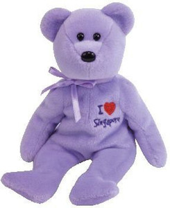Ty Beanie Baby - Singapore The Bear (I Love Singapore - Asia-Pacific Exclusive) - 3.15 inch
