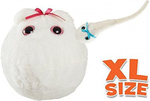GIANT Microbes - Egg Cell Xl & Mini Magnetic Sperm Cell - 4.6 inch