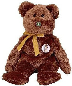 Ty Beanie Baby - Champion The Fifa Bear ( Brazil ) - 2.2 inch
