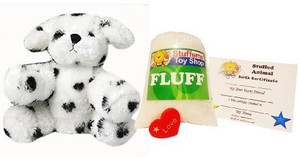 Mini Plush Make Your Own Stuffed Animal Mini 8 Inch Dalmation Dog Kit - No Sewing Required! - 8 inch