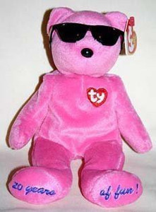 Ty 1 X Beanie Baby - Summertime Fun The Bear ( - Chigaco Gift Show Excl) - 2.7 inch