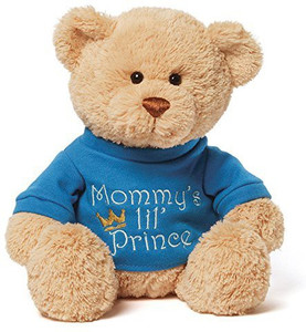 Gund Mommy'S Little Prince T-Shirt Teddy Bear Stuffed Animal - 4.2 inch