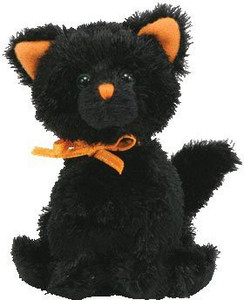 Halloweenies Ty Beanies Frights - Cat - 1.89 inch