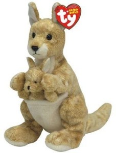 Ty Beanie Baby - Ricochet The Kangaroo  - 3.31 inch