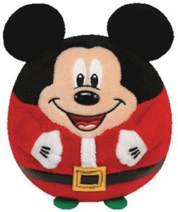 Ty Beanie Ballz Mickey - Mouse Christmas  - 5 inch