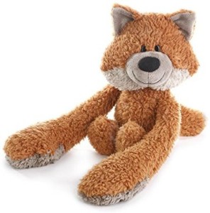 Demdaco Plush Toy, Hugzies Fox  - 3.5 inch