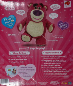 Disney Pixar Toy Story Collectors Edition Lotso Huggin Interactive Bear - 7.9 inch