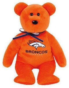 Ty Denver Broncos Beanie Baby Bear - 2.1 inch