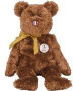 Beanie Babies Ty - Champion The Soccer Bear (France) - 2.5 inch