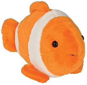 Rhode Island Novelty Clown Fish Bean Filled Plush Stuffed Animal - 1.5 inch