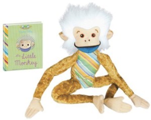 YOTTOY Little Monkey With Book  - 10 inch