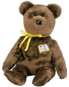 ty 1 X Beanie Baby - William The Bear (Open-Book Version - Europe Exclusive) - 3.39 inch