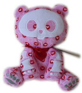 Skelanimals Valentine - Chungkee The Love Struck Panda Plush - 6 inch