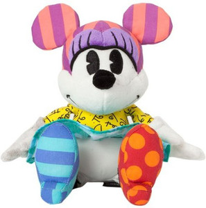 Romero Britto Disney Retro Minnie Mouse Small Pop Art Stuffed Animal Plush - 9 inch
