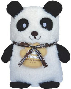 Towel Treat Plush Blanket, Panda - 3.6 inch