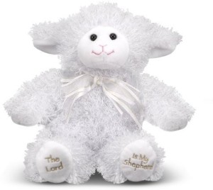 Melissa & Doug 23Rd Psalm Lamb Stuffed Animal With Sound Effects  - 2.8 inch