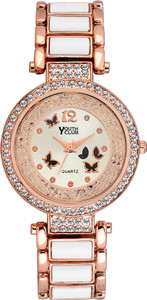 Youth Club BFLY-WHT Pearly Butterfly Analog Watch - For Girls