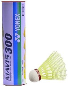 Yonex Mavis 300 (Yellow) Nylon Shuttle - Red