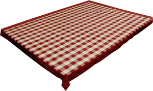 adt saral Checkered 6 Seater Table Cover