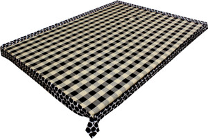 adt saral Checkered 6 Seater Table Cover