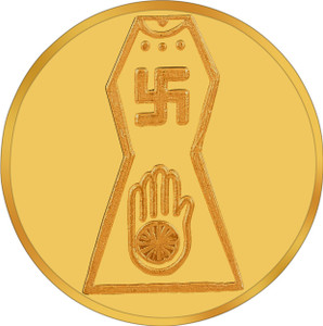 RSBL BIS Hallmarked Jain Precious 24 (995) K 1 g Yellow Gold Coin