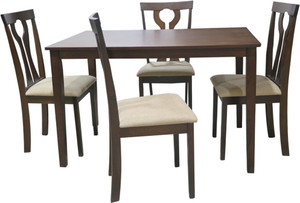 Eros Solid Wood 4 Seater Dining Set