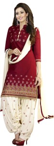 aashvi creation cotton embroidered salwar suit dupatta material(un-stitched) AC_1069