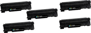 Printstar 925 Black Toner Cartridge Pack of 5 Compatible for Canon Laser Shot LBP6018B, Canon imageCLASS MF3010 Single Color Toner