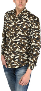 Elepants Men's Printed Casual Multicolor Shirt
