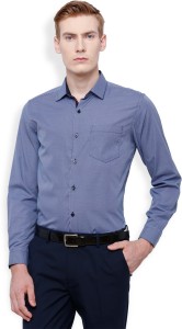 Mark Taylor Men's Checkered Casual Dark Blue Shirt