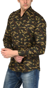 Elepants Men's Printed Casual Multicolor Shirt
