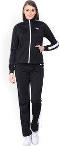 NIKE Printed Women Track Suit Buy BLACK WHITE BLACK WHITE NIKE