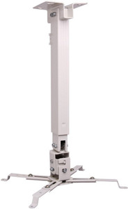 MX Heavy Duty Weight-15 Kgs 2Ft Universal Projector Ceiling Stand Bracket White Articulating TV Mount